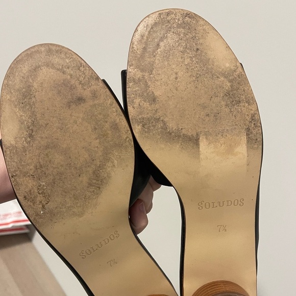 Soludos | Black Milan Mule Sz 7.5 - Picture 7 of 10